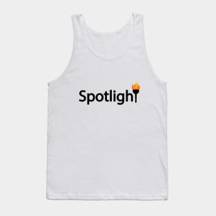 Spotlight artistic typography design Tank Top